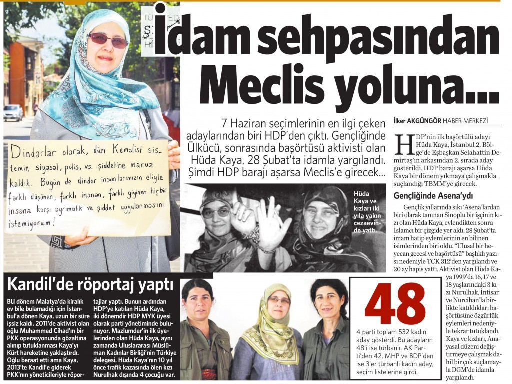 9 Nisan 2015 Vatan Gazetesi 12. sayfa