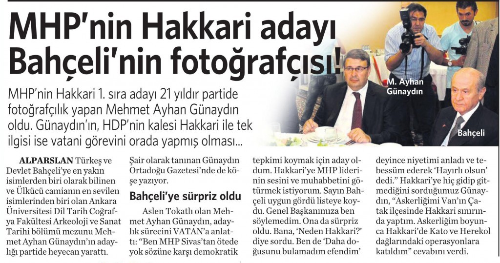 9 Nisan 2015 Vatan Gazetesi 11. sayfa