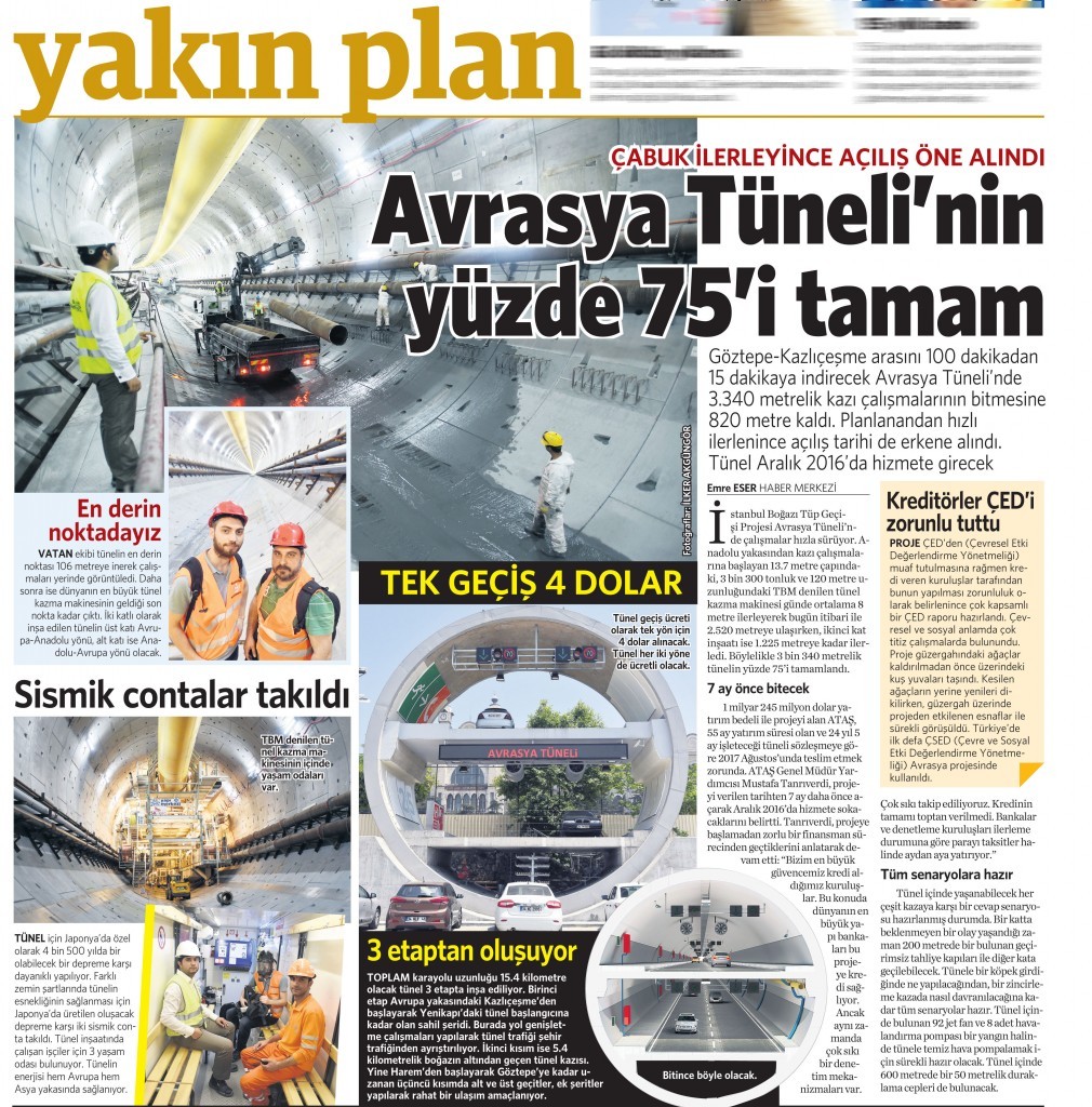 27 Mayıs 2015 Vatan Gazetesi 12. sayfa