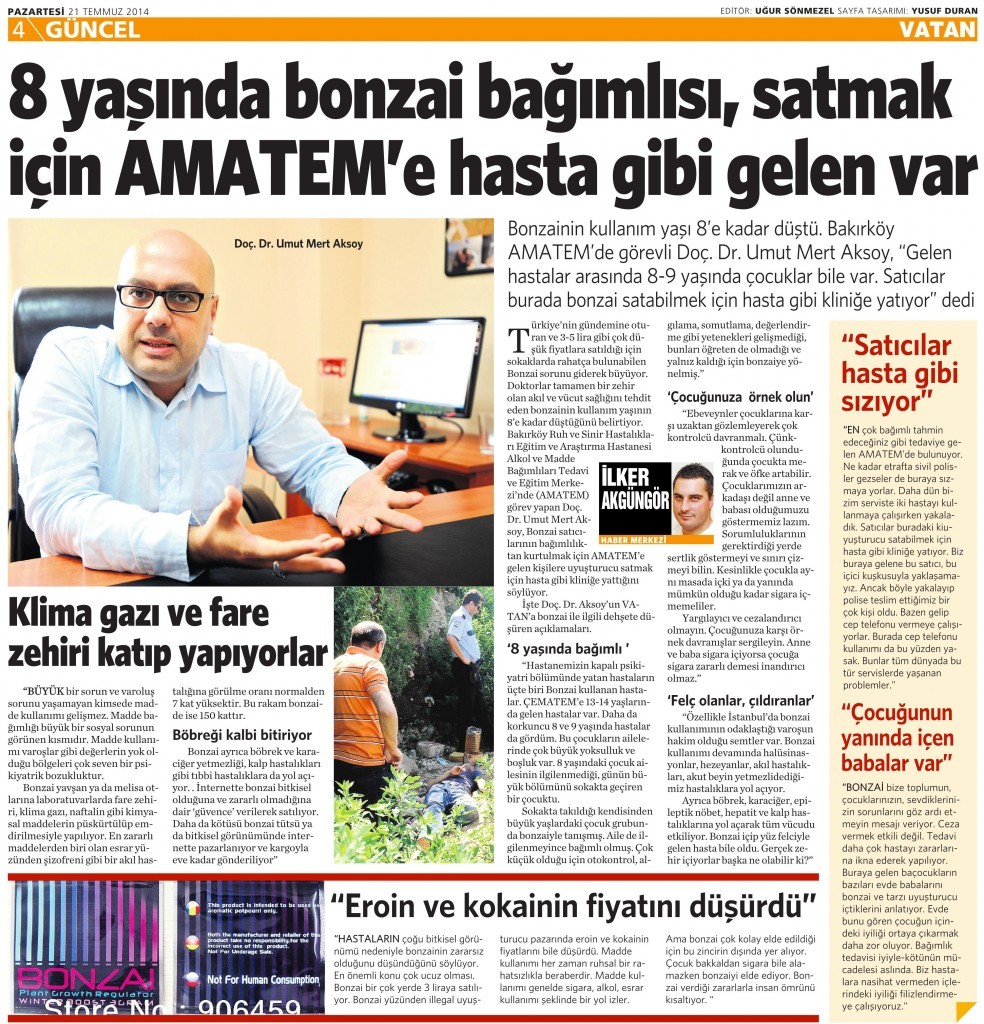 21 Temmuz 2014 - Vatan Gazetesi