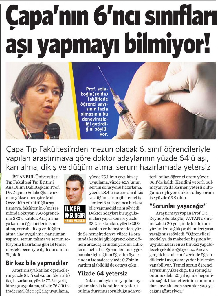 31 Temmuz 2014 - Vatan Gazetesi