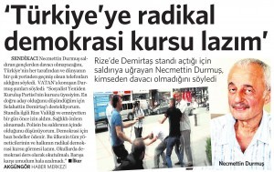 31 Temmuz 2014 - Vatan Gazetesi