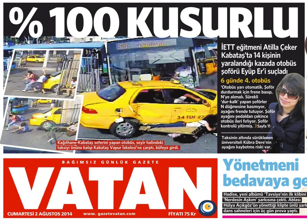 2 Ağustos Vatan Gazetesi