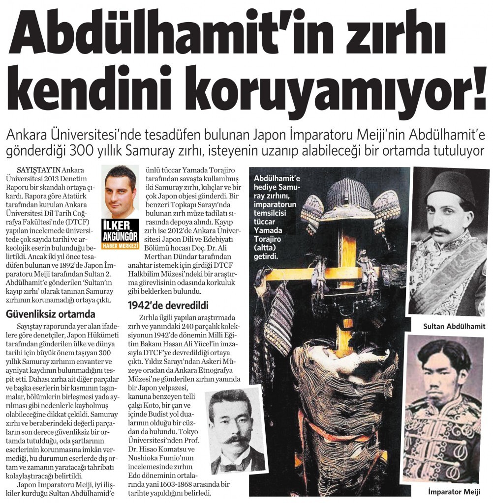 16 Ekim 2014 - Vatan Gazetesi 6. sayfa