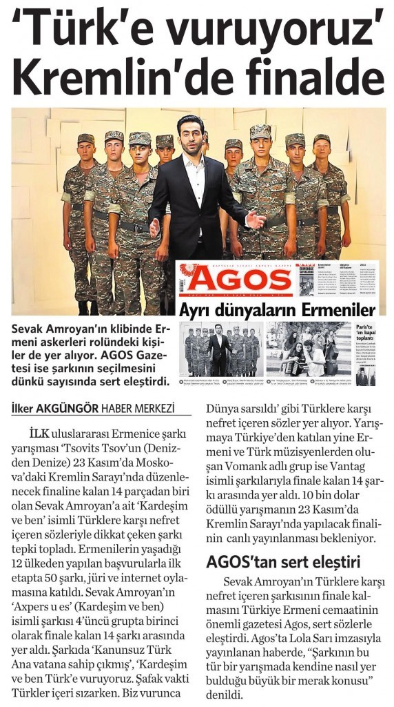 31 Ekim 2014 Vatan Gazetesi 5. sayfa