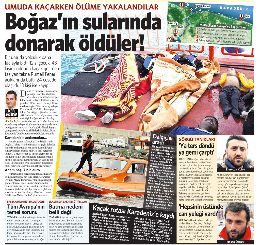 4 Kasım 2014 Vatan Gazetesi 11. sayfa