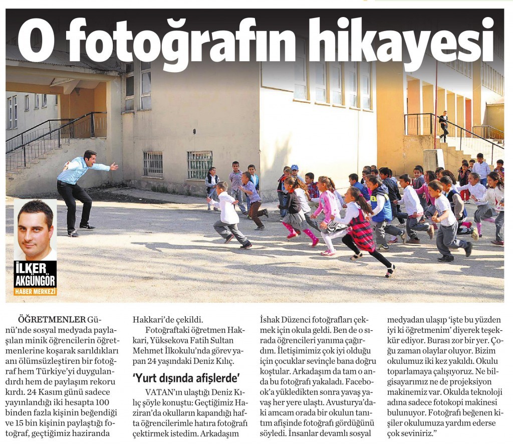 26 Kasım 2014 Vatan Gazetesi 6. sayfa