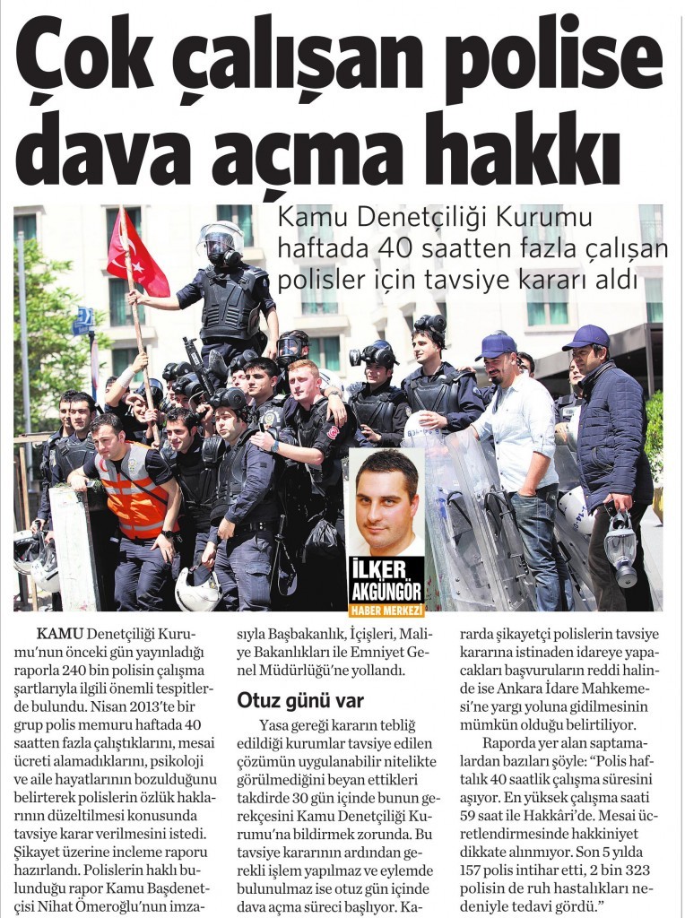 3 Ocak 2014 Vatan Gazetesi 14. sayfa