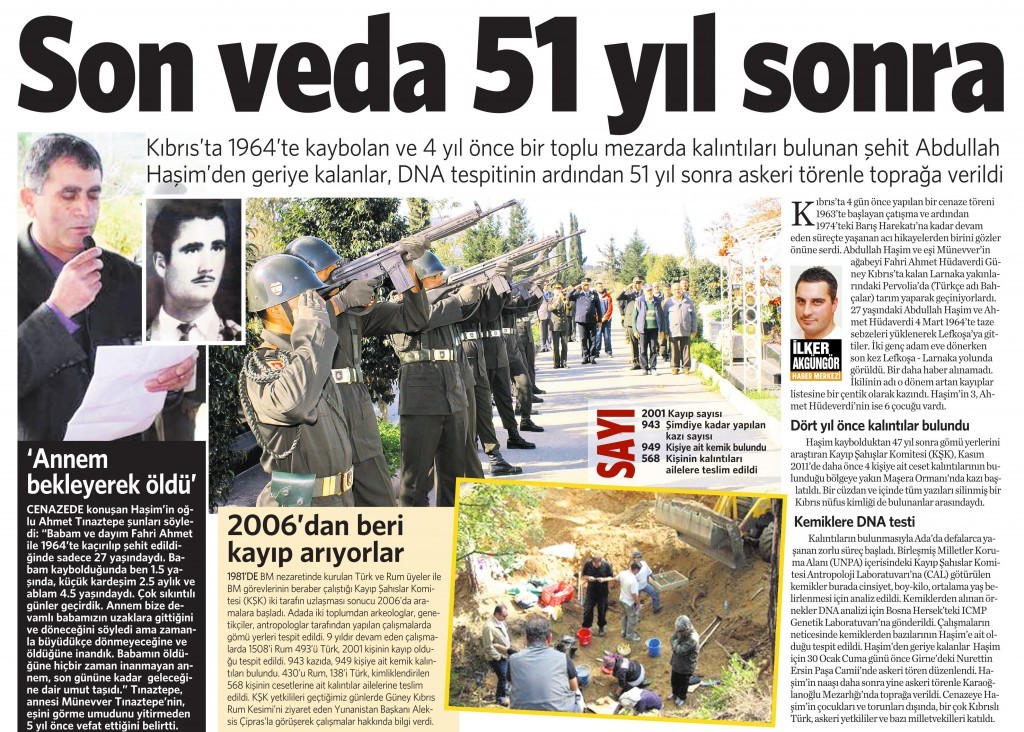 5 Şubat 2015 Vatan Gazetesi 13. sayfa