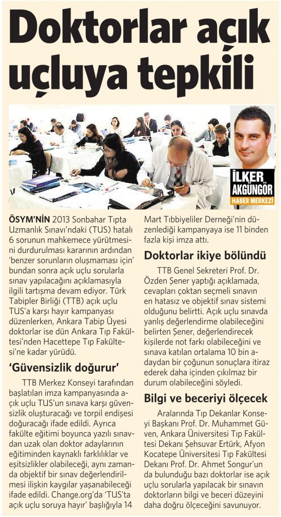 6 Şubat 2015 Vatan Gazetesi 6. sayfa