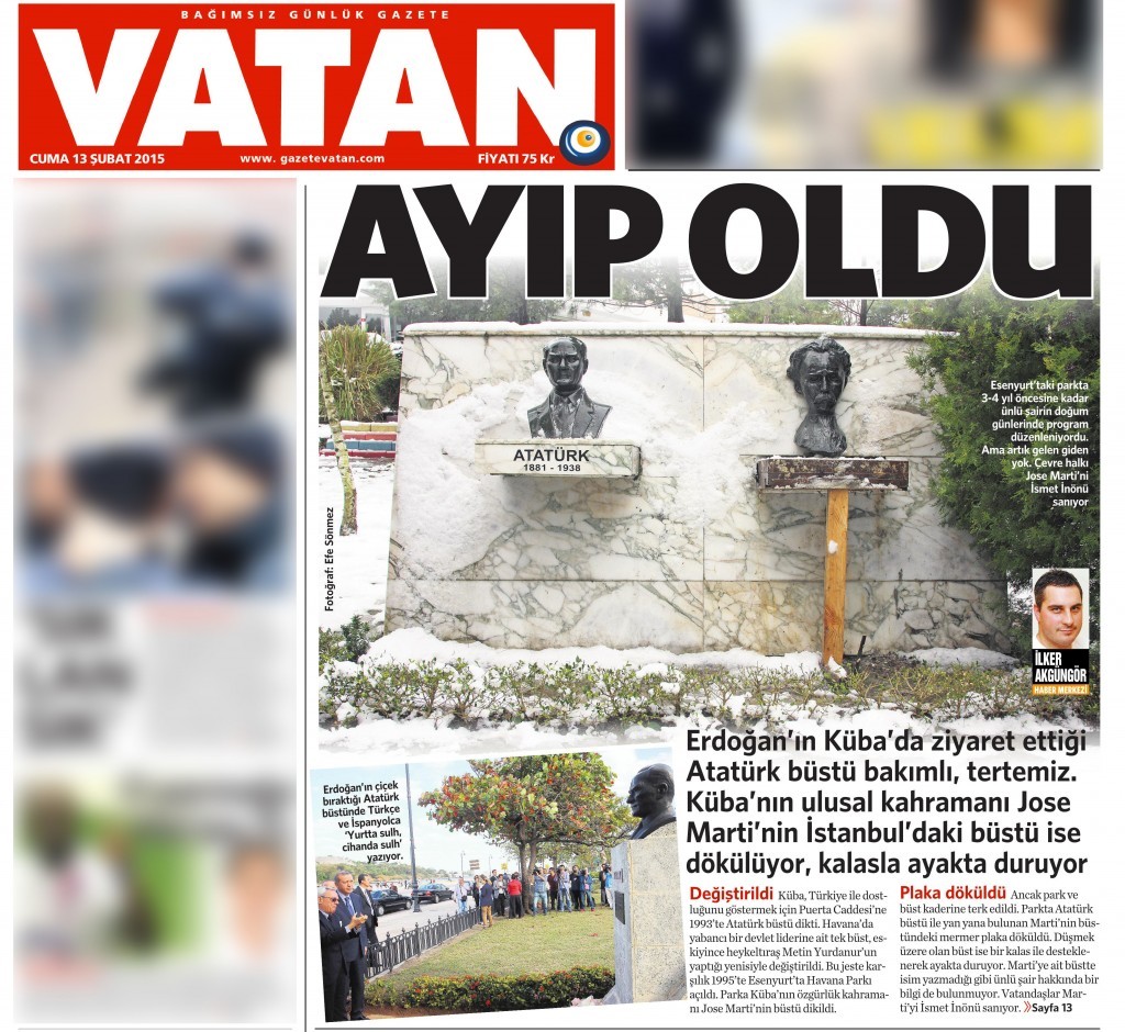 13 Şubat 2015 Vatan Gazetesi