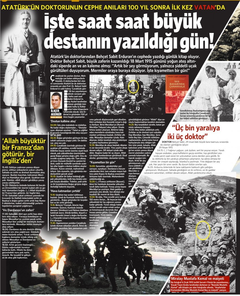 18 Mart 2015 Vatan Gazetesi 12. sayfa