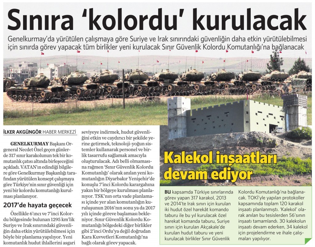 30 Mart 2015 Vatan Gazetesi 17. sayfa