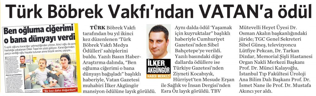 25 Nisan 2015 Vatan Gazetesi 5. sayfa