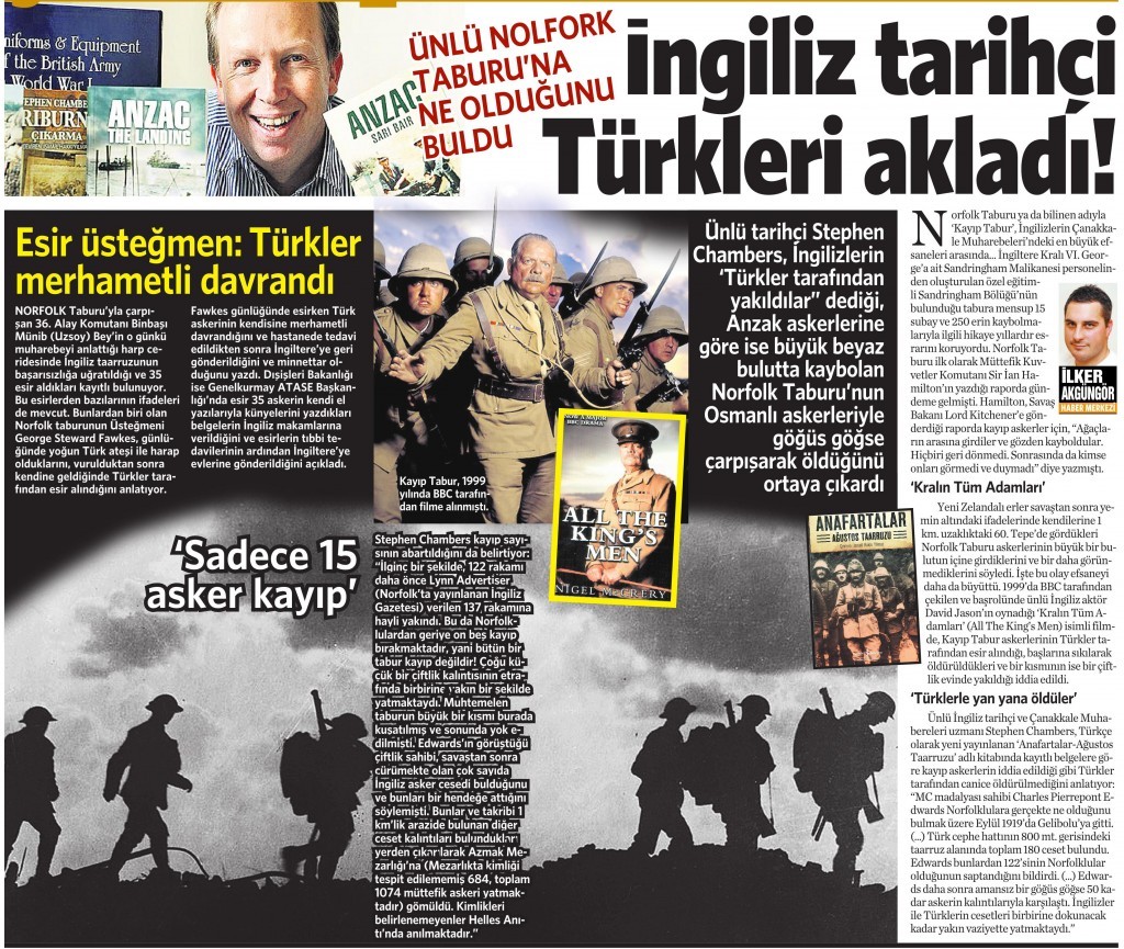 26 Nisan 2015 Vatan Gazetesi 12. sayfa