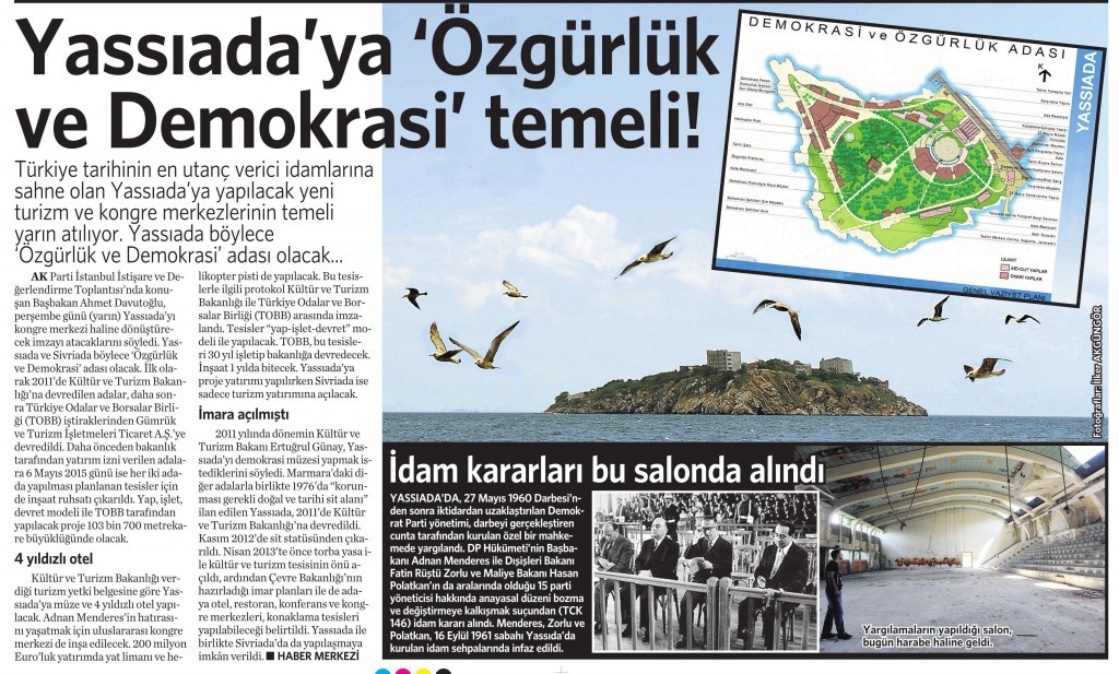 13 Mayıs 2015 Vatan Gazetesi 12. sayfa