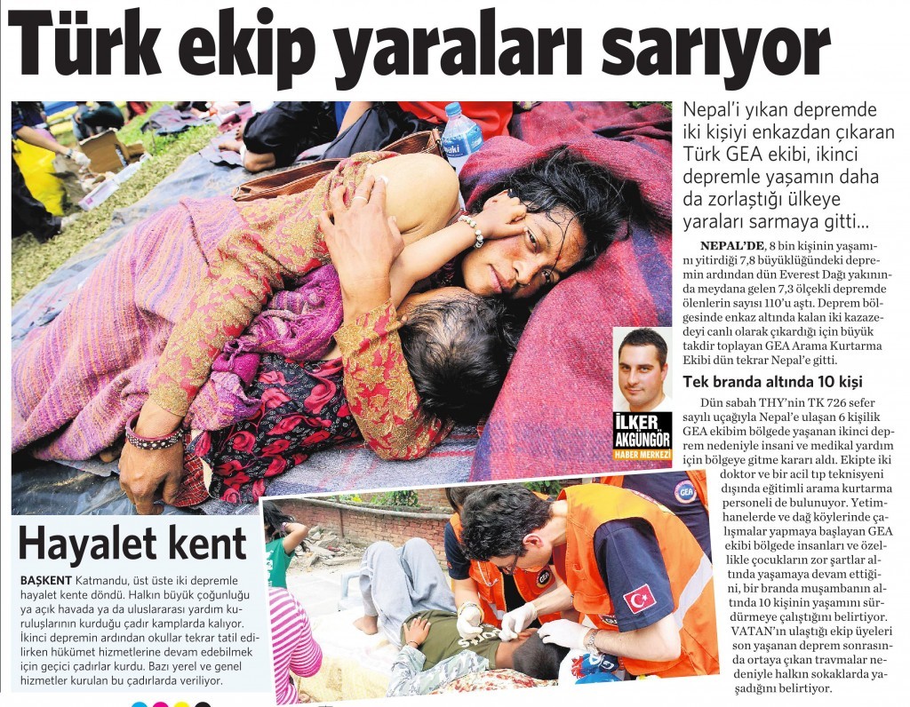 17 Mayıs 2015 Vatan Gazetesi 12. sayfa