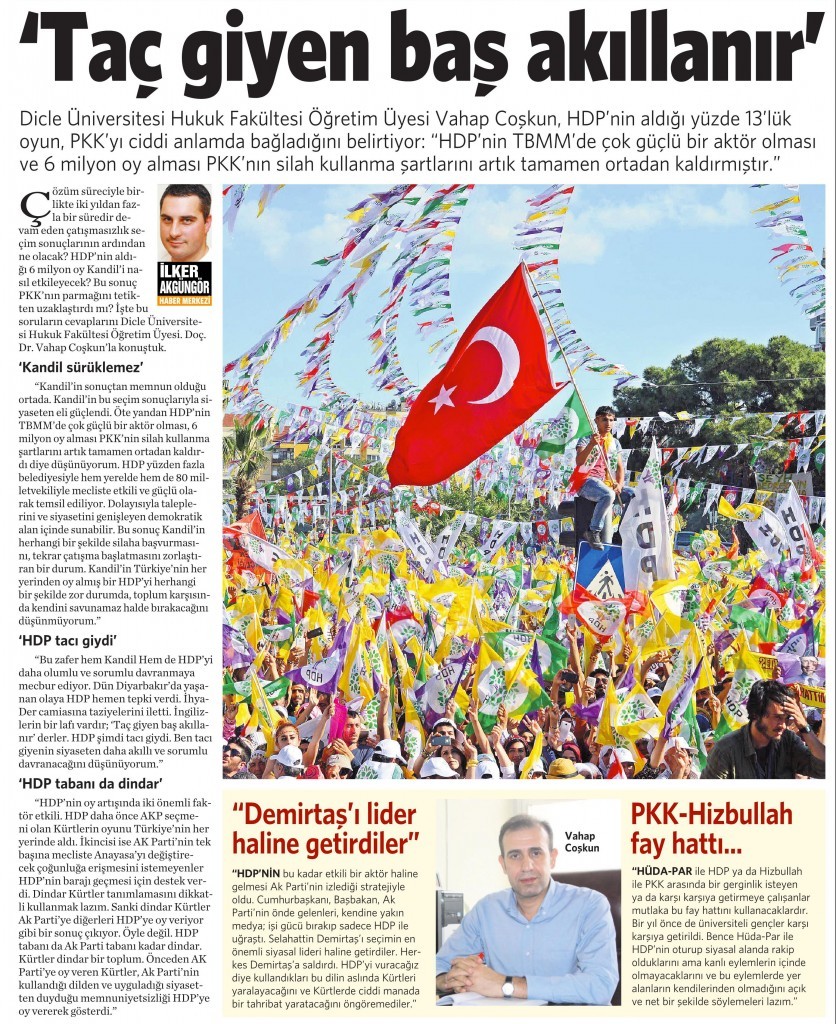 15 Haziran 2015 Vatan Gazetesi 15. sayfa