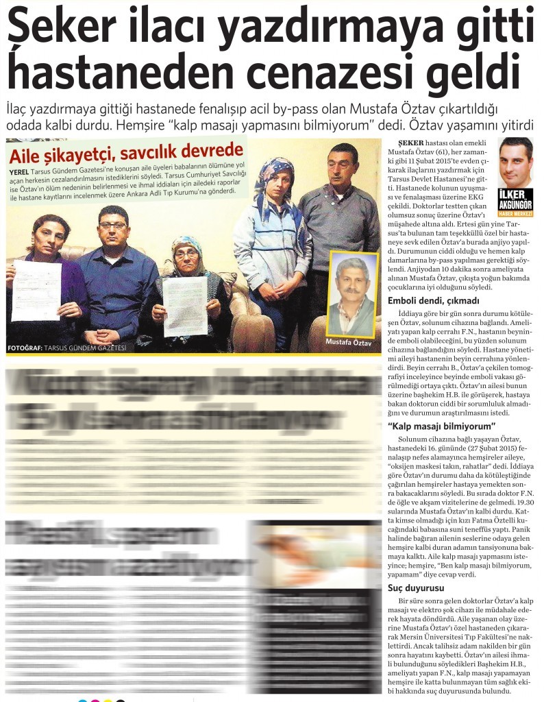 19 Haziran 2015 Vatan Gazetesi 4. sayfa