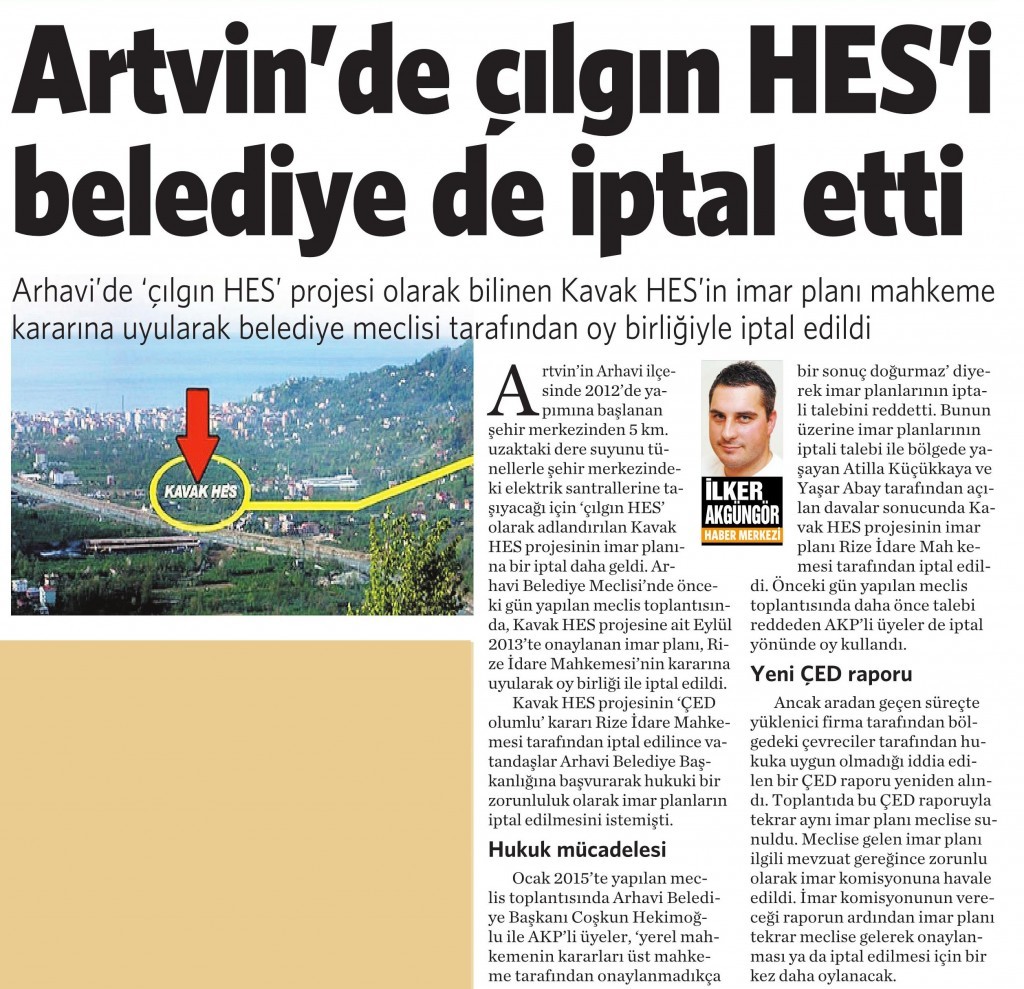 3 Temmuz 2015 Vatan Gazetesi 2. sayfa