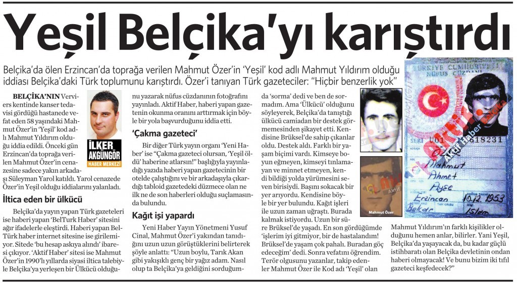 11 Temmuz 2015 Vatan Gazetesi 16. sayfa