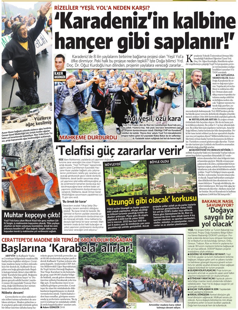 14 Temmuz 2015 Vatan Gazetesi 13. sayfa