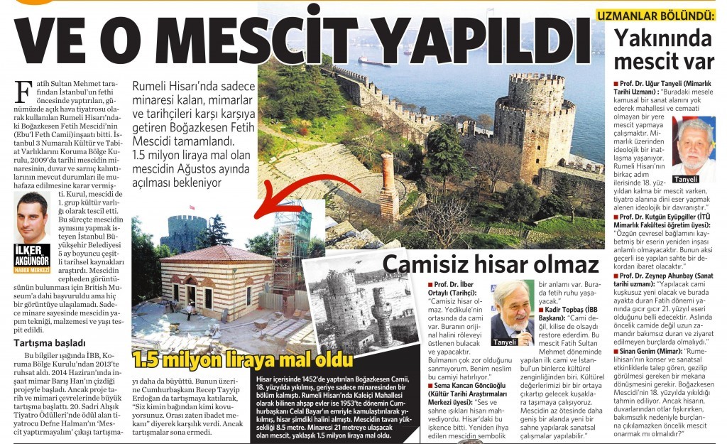 24 Temmuz 2015 Vatan Gazetesi 2. sayfa