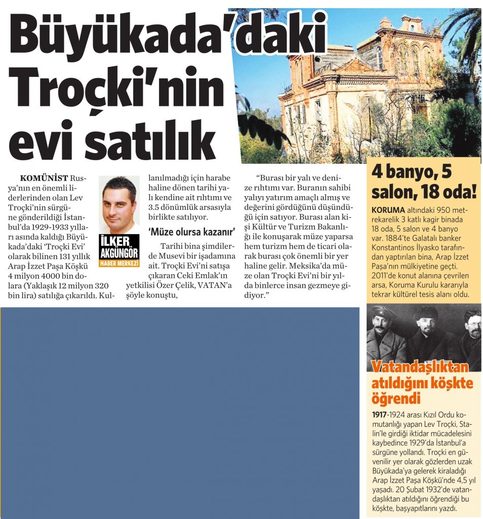 1 Ağustos 2015 Vatan Gazetesi 3. sayfa