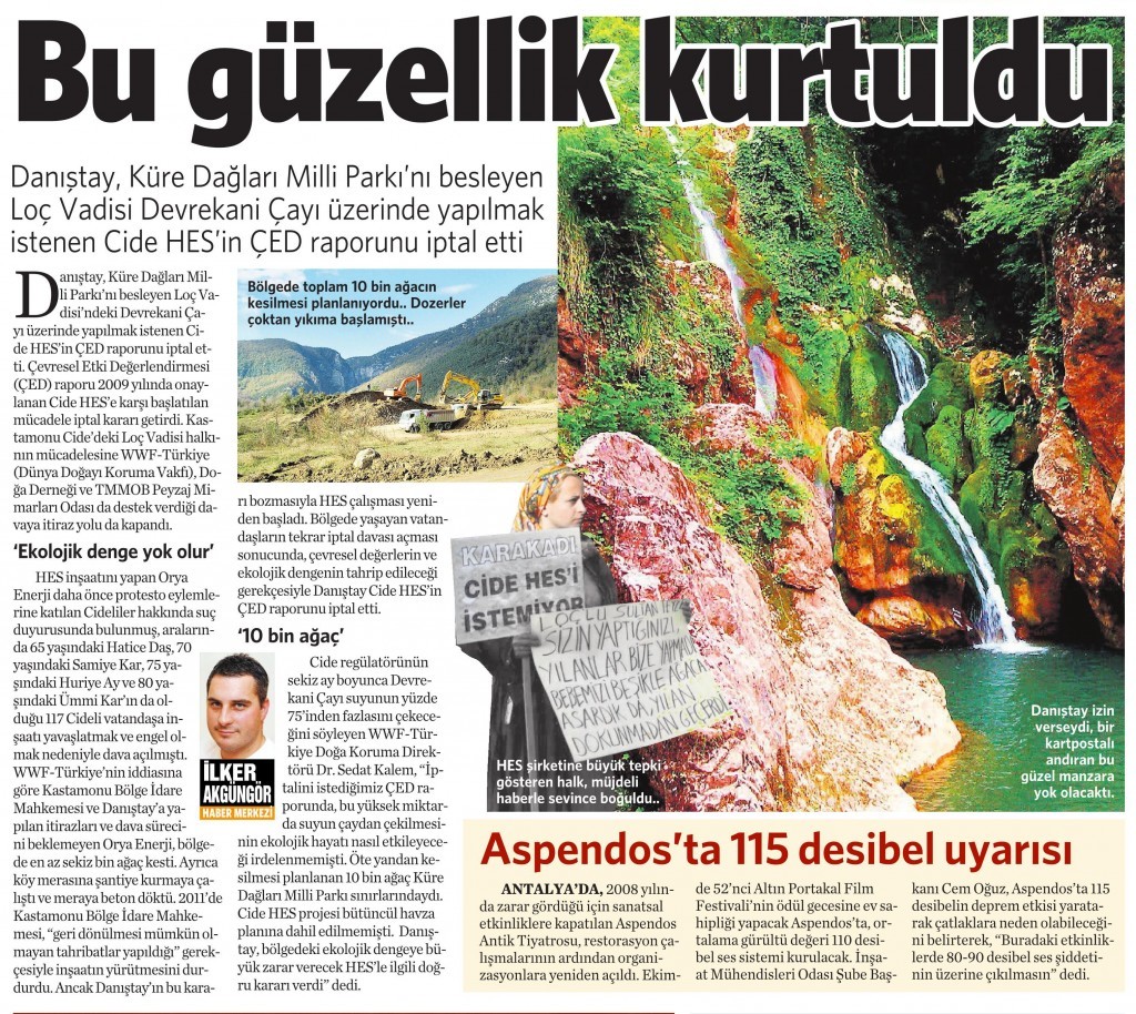 12 Ağustos 2015 Vatan Gazetesi 3. sayfa