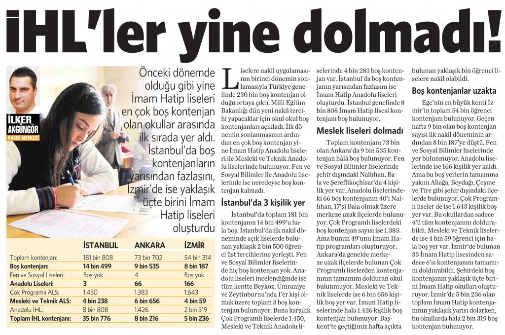 26 Ağustos 2015 Vatan Gazetesi 4. sayfa