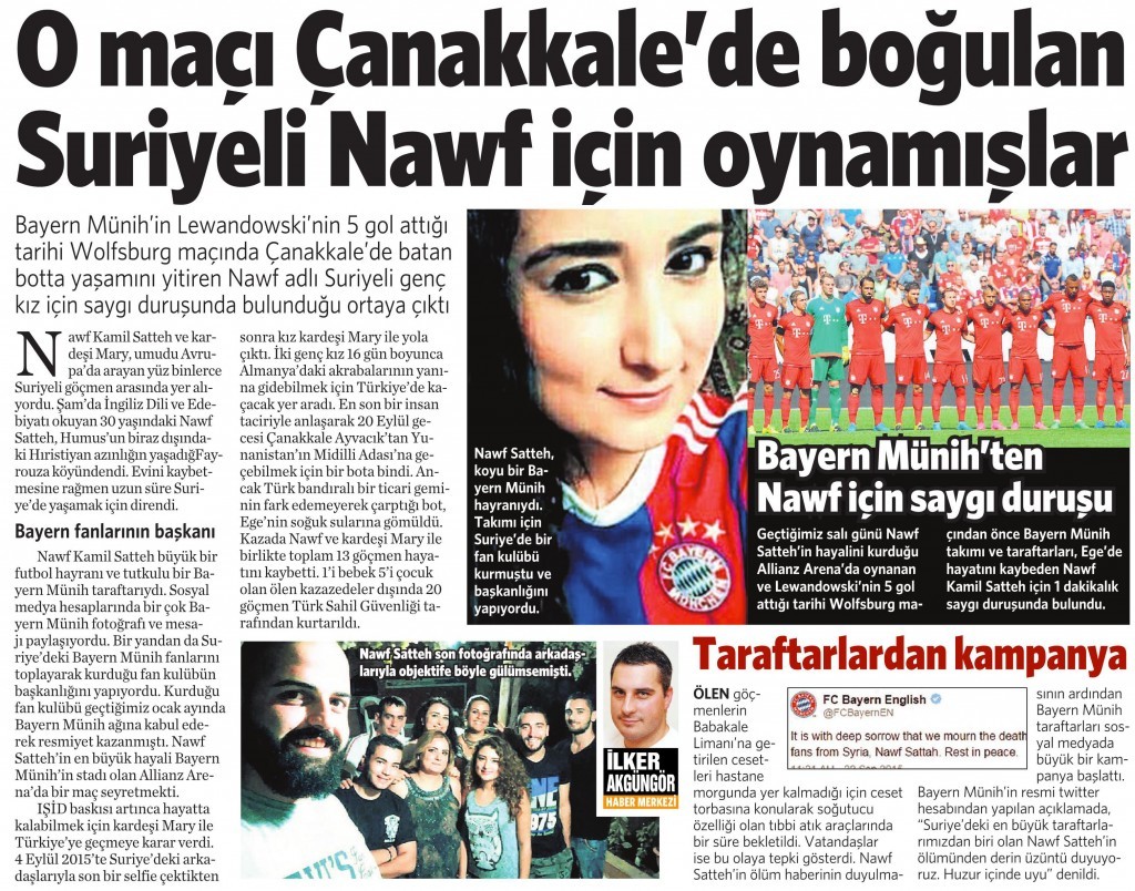 25 Eylül 2015 Vatan Gazetesi 9. sayfa