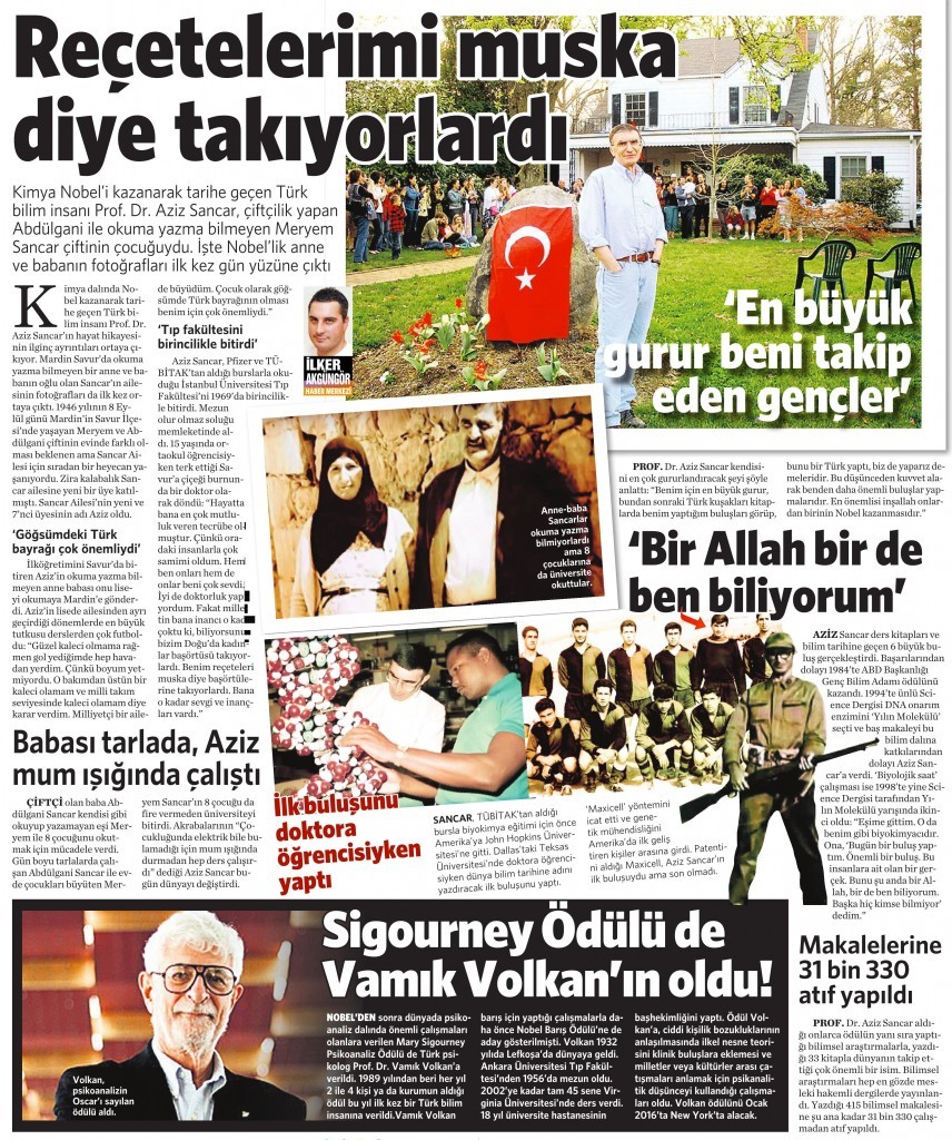 9 Ekim 2015 Vatan Gazetesi 4. sayfa