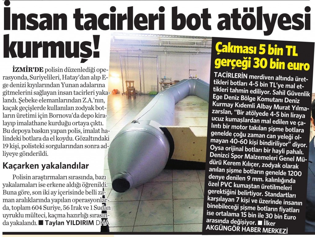 31 Ekim 2015 Vatan Gazetesi 13. sayfa