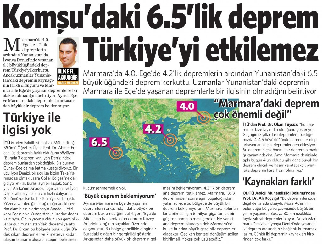 18 Kasım 2015 Vatan Gazetesi 2. sayfa