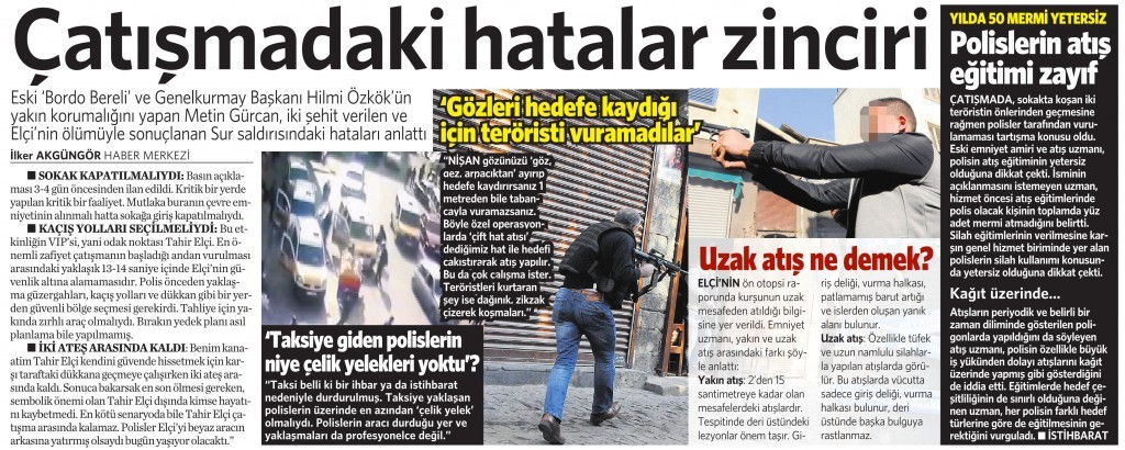 30 Kasım 2015 Vatan Gazetesi 12. sayfa