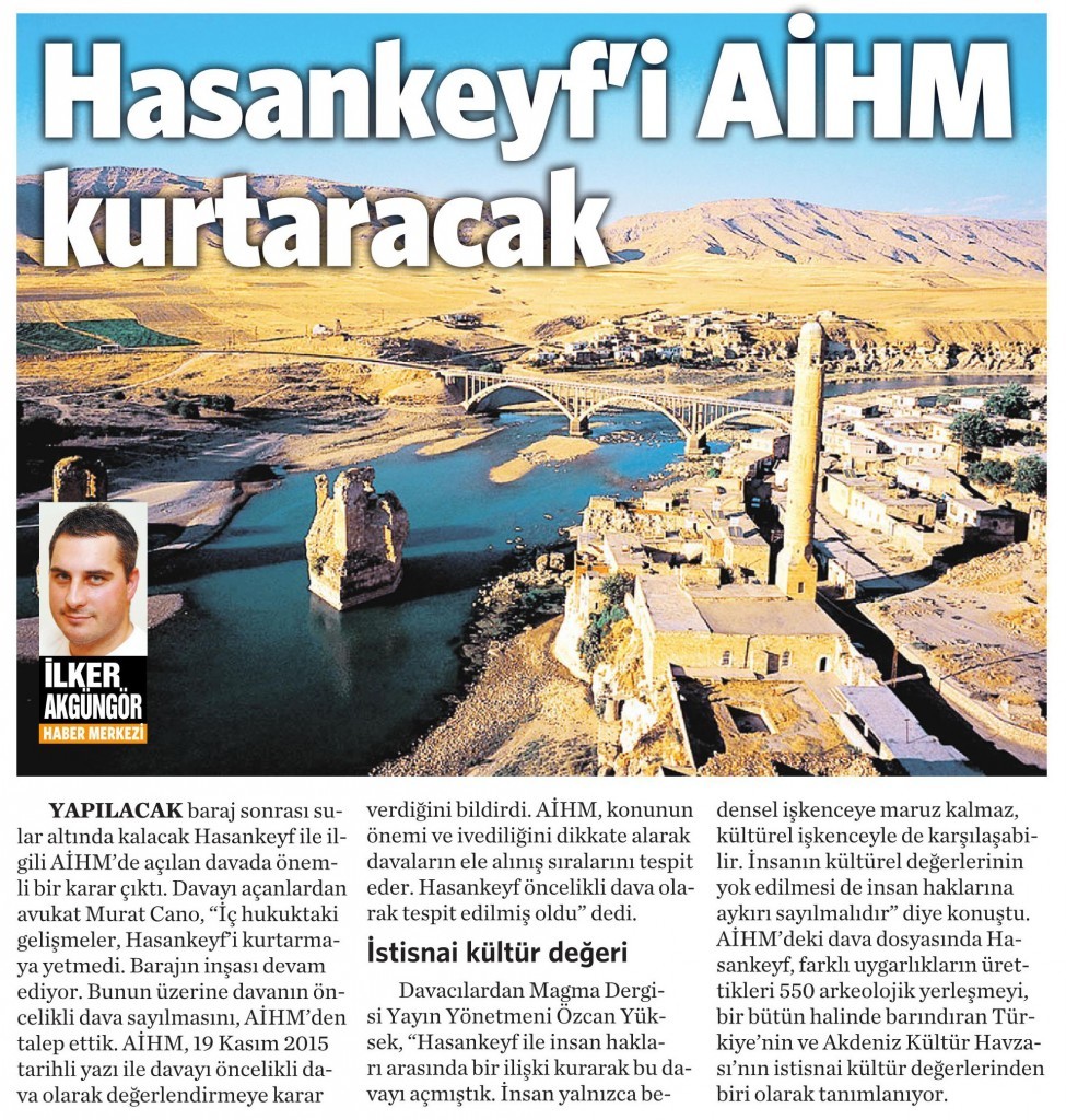 17 Aralık 2015 Vatan Gazetesi 6. sayfa