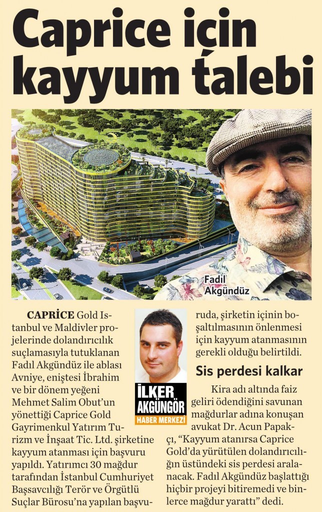 23 Aralık 2015 Vatan Gazetesi 8. sayfa