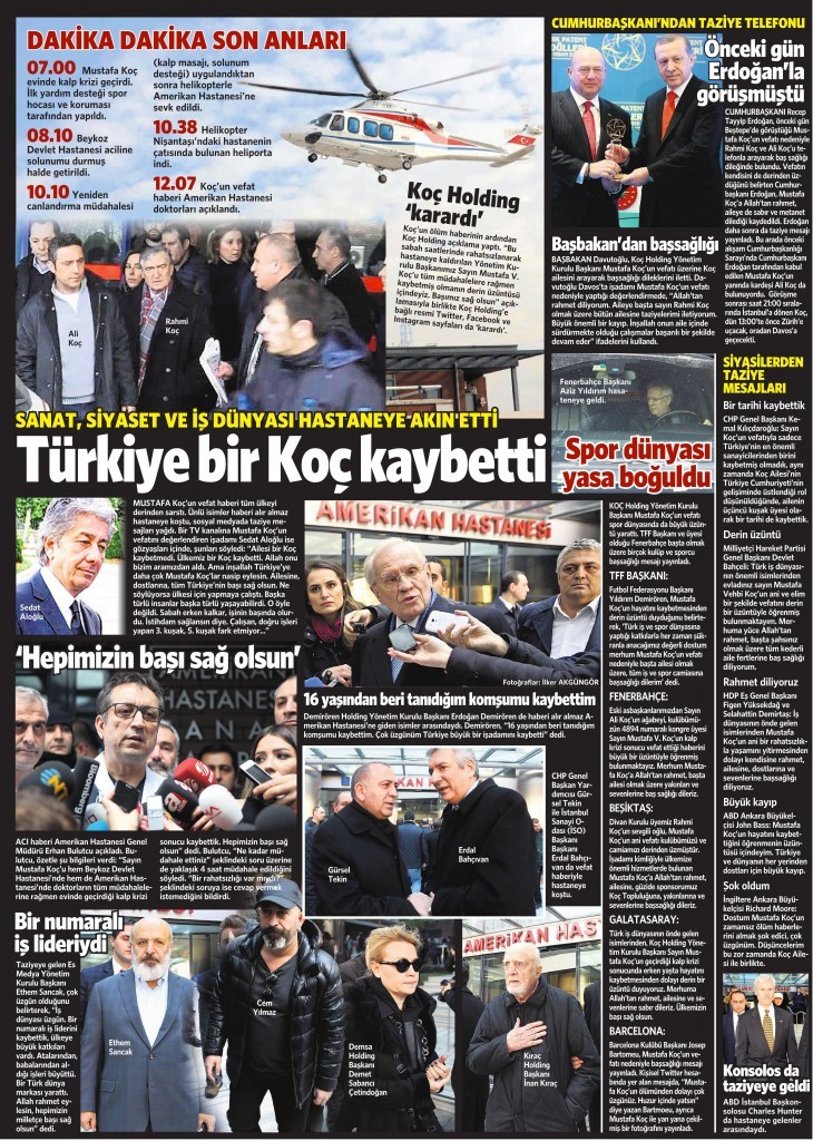 22 Ocak 2016 Vatan Gazetesi 13. sayfa