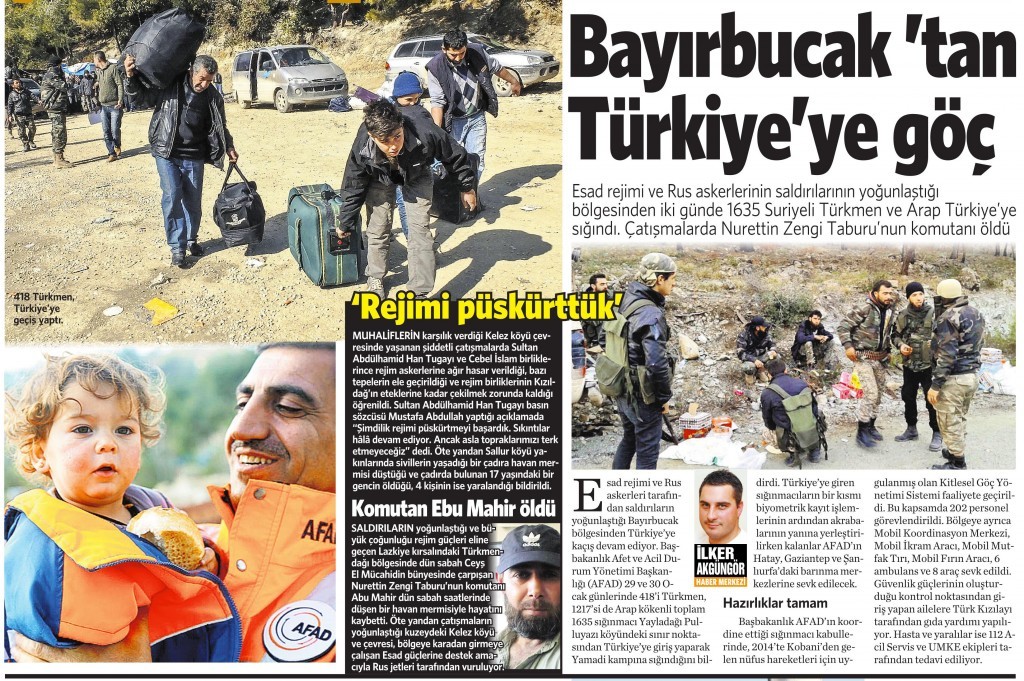 1 Şubat 2016 Vatan Gazetesi 10. sayfa