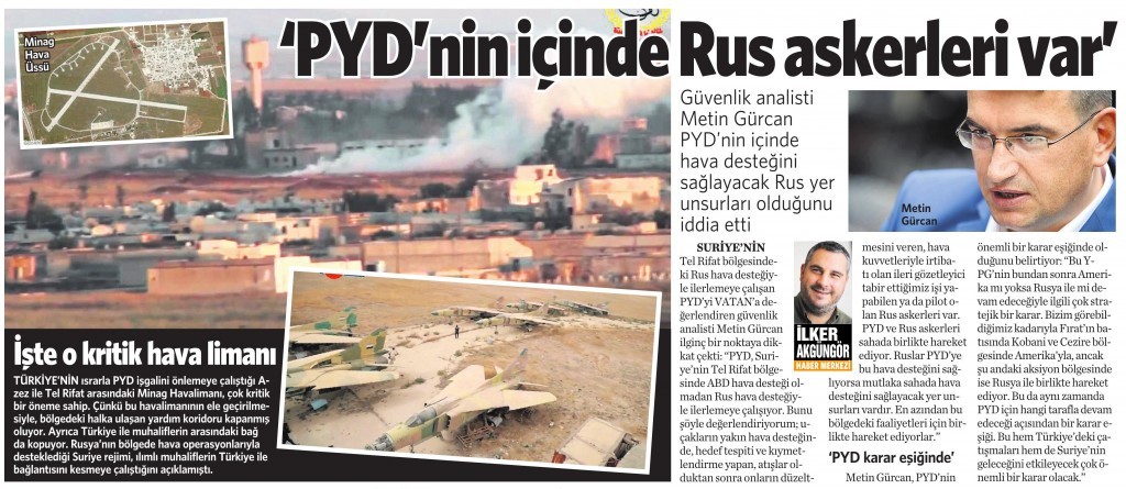 17 Şubat 2016 Vatan Gazetesi 12. sayfa