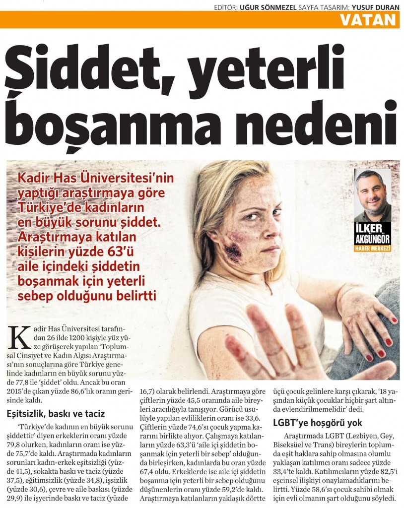 5 Mart 2016 Vatan Gazetesi 6. sayfa 