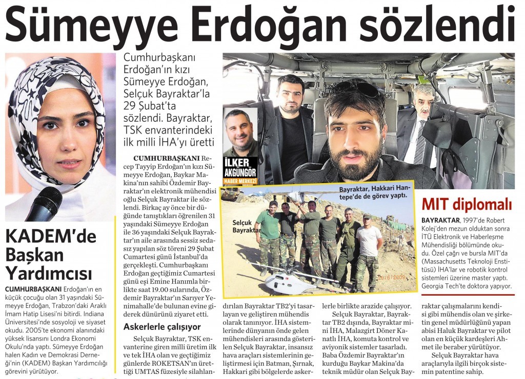 8 Mart 2016 Vatan Gazetesi 16. sayfa 