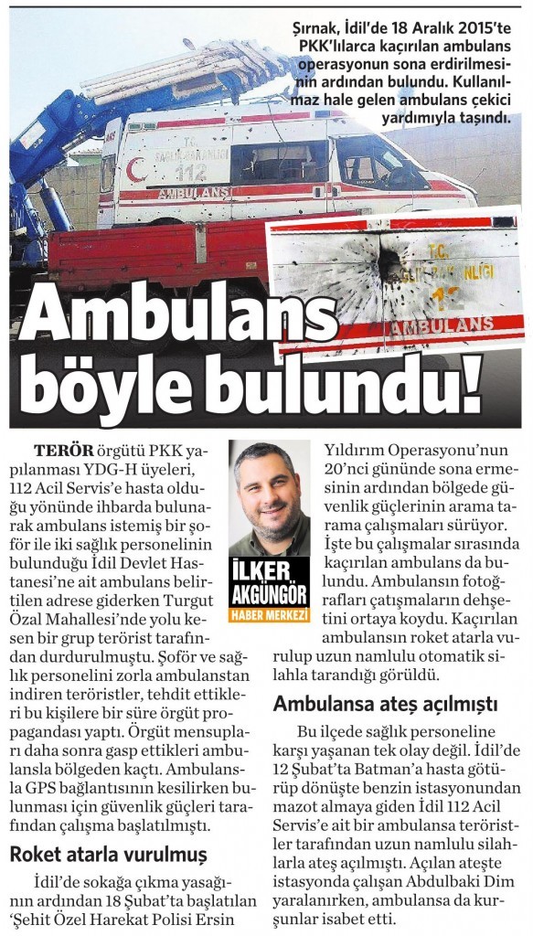 16 Mart 2016 Vatan Gazetesi 16. sayfa 