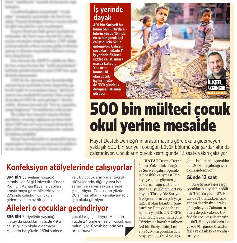 18 Nisan 2016 Vatan Gazetesi 10. sayfa 