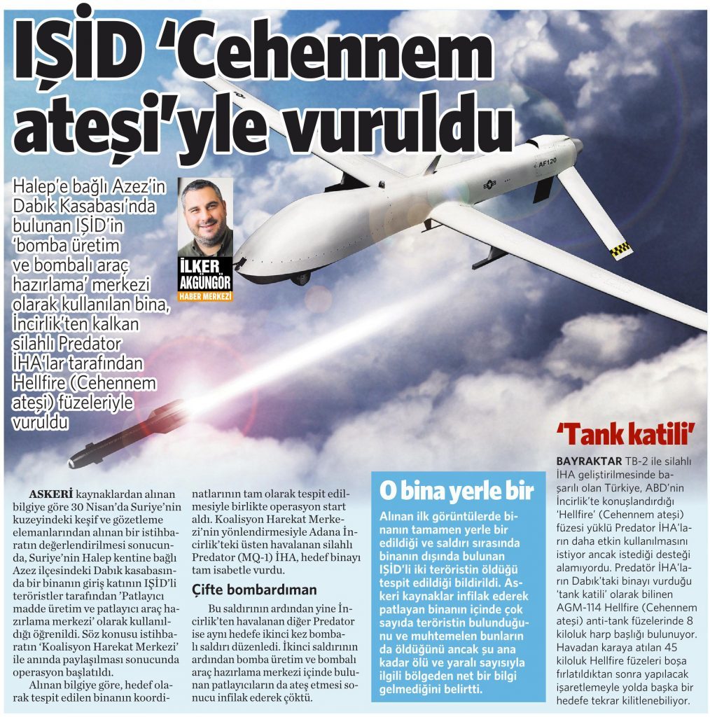 2 Mayıs 2016 Vatan Gazetesi 15. sayfa