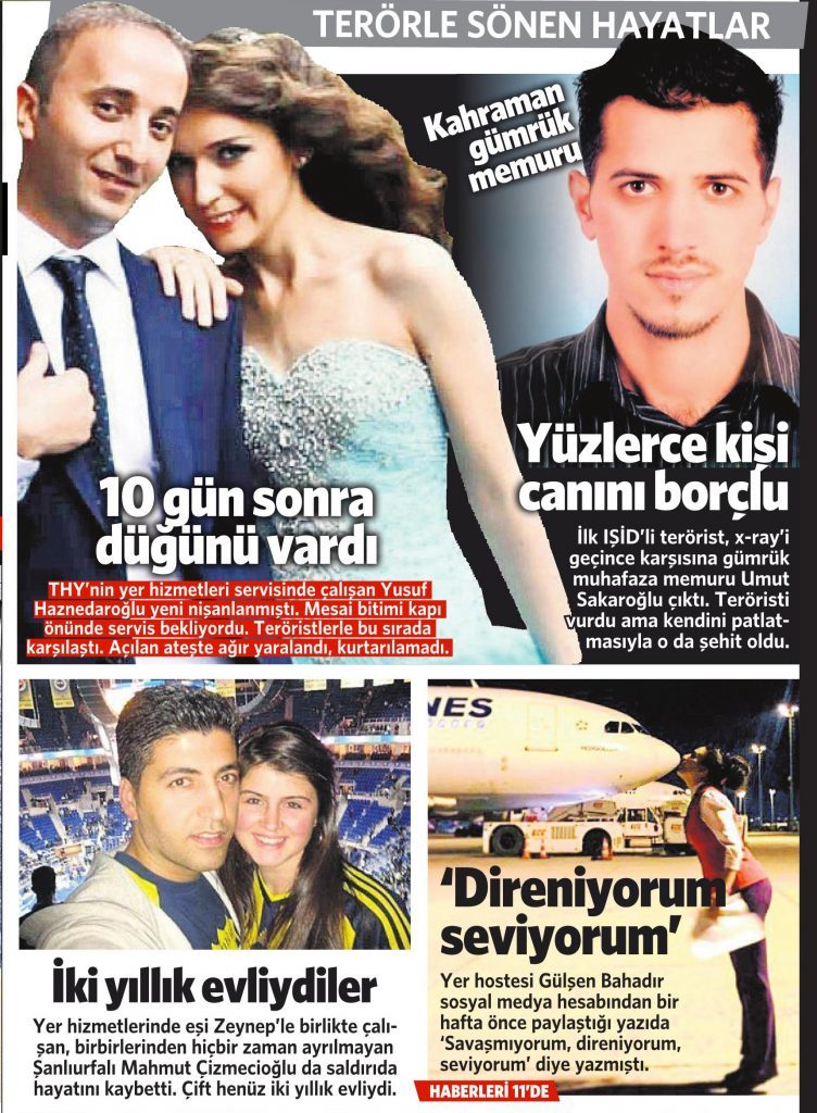 30 Haziran 2016 Vatan Gazetesi 1. sayfa