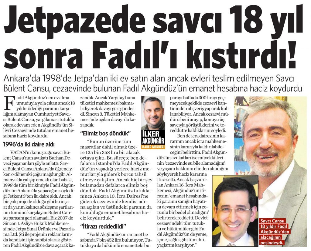 14 Temmuz 2016 Vatan Gazetesi 14. sayfa