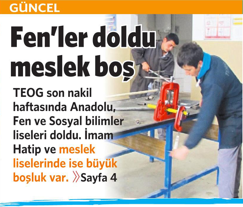 30 Ağustos 2016 Vatan Gazetesi 1. sayfa