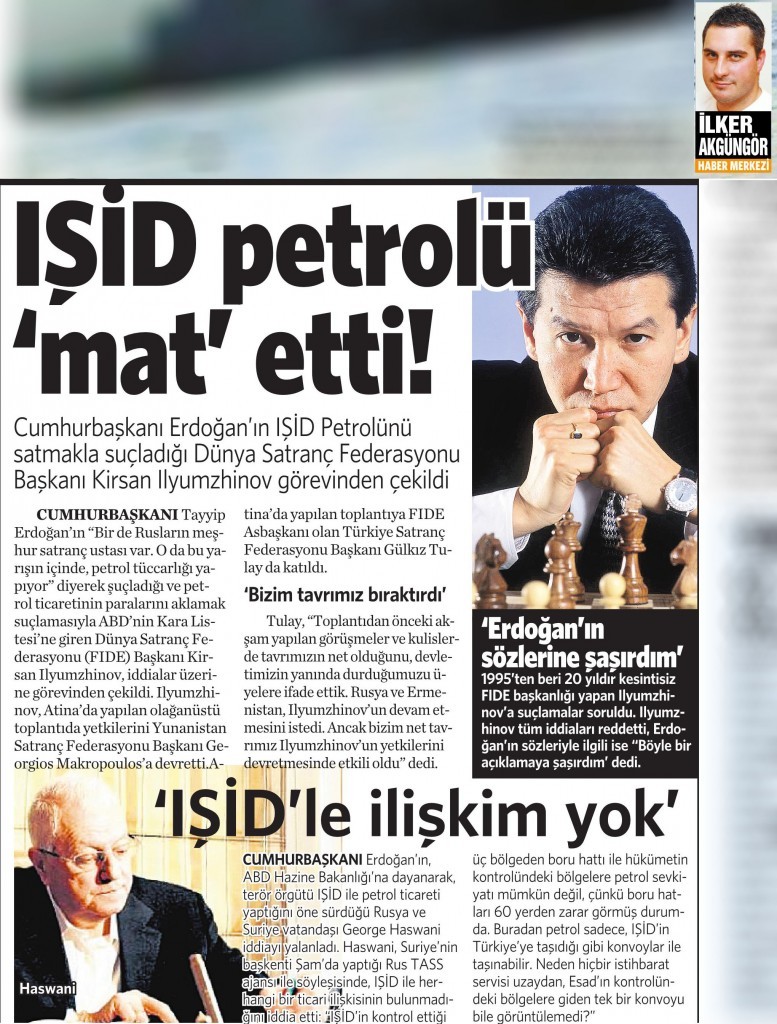 8 Aralık 2015 Vatan Gazetesi 13. sayfa