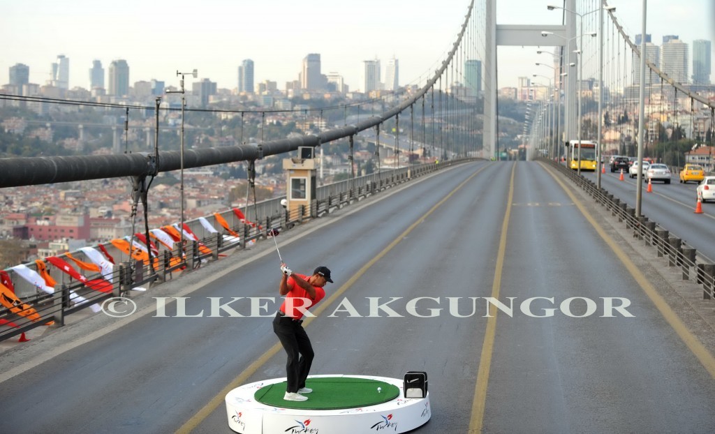 Tiger Woods İstanbul'da